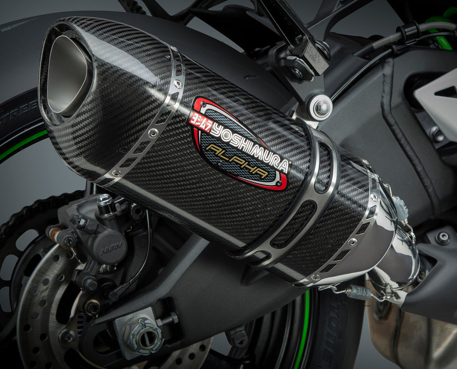 Street Alpha Slip On Exhaust Ss Cf Cf