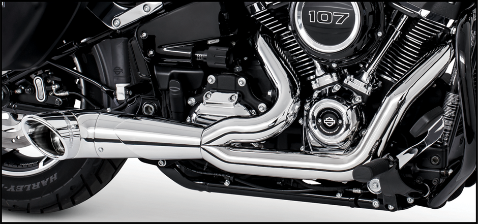 Turnout 2 1 Chrome W/Chrome Tip M8 Softail