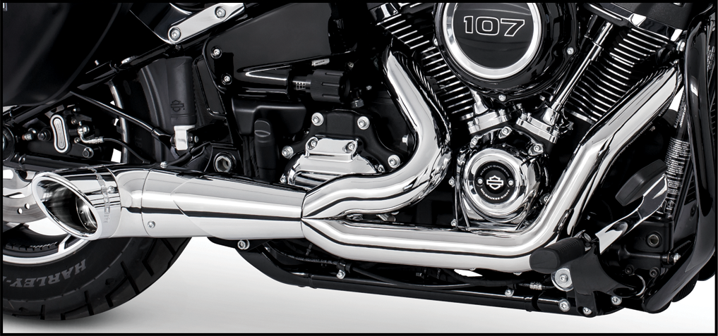 Turnout 2 1 Chrome W/Chrome Tip M8 Softail