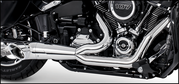 Turnout 2 1 Chrome W/Chrome Tip M8 Softail