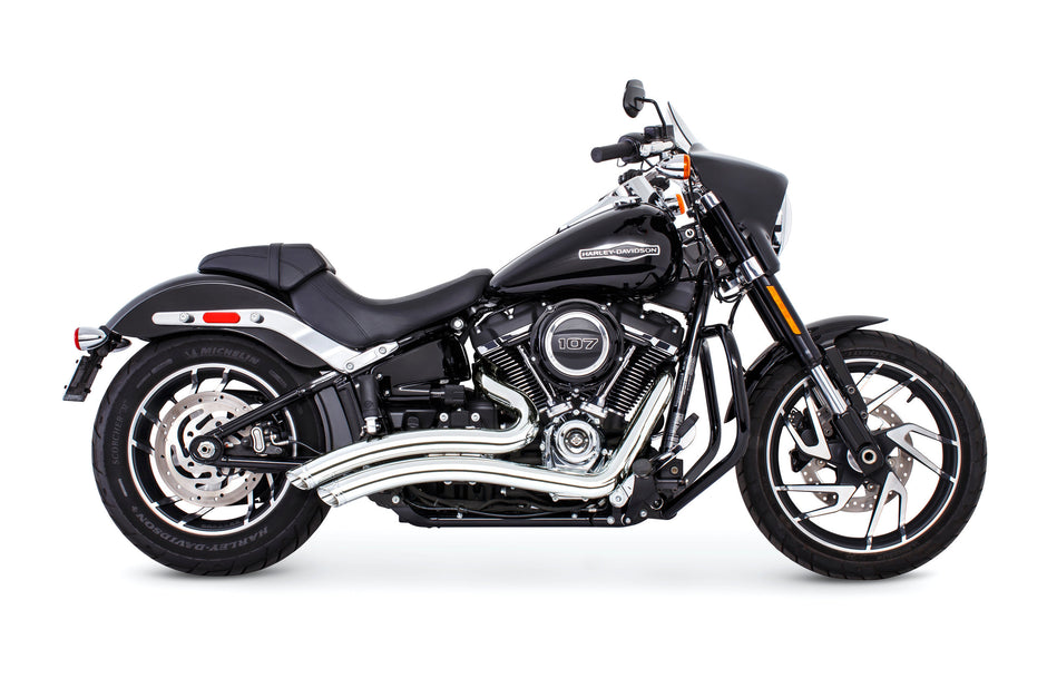 Sharp Curve Radius Chrome W/Chrome Tip M8 Softail