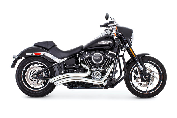 Sharp Curve Radius Chrome W/Chrome Tip M8 Softail