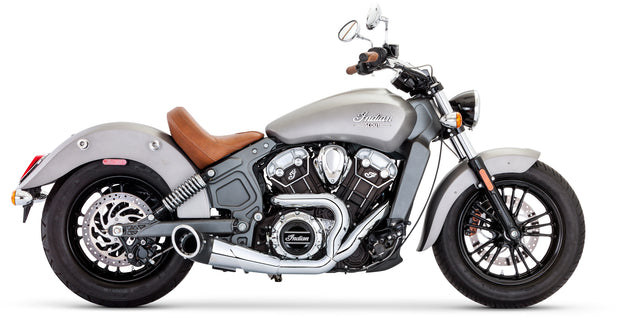 2 1 Turnout Chrome W/Blk Tip `14 Up Scout