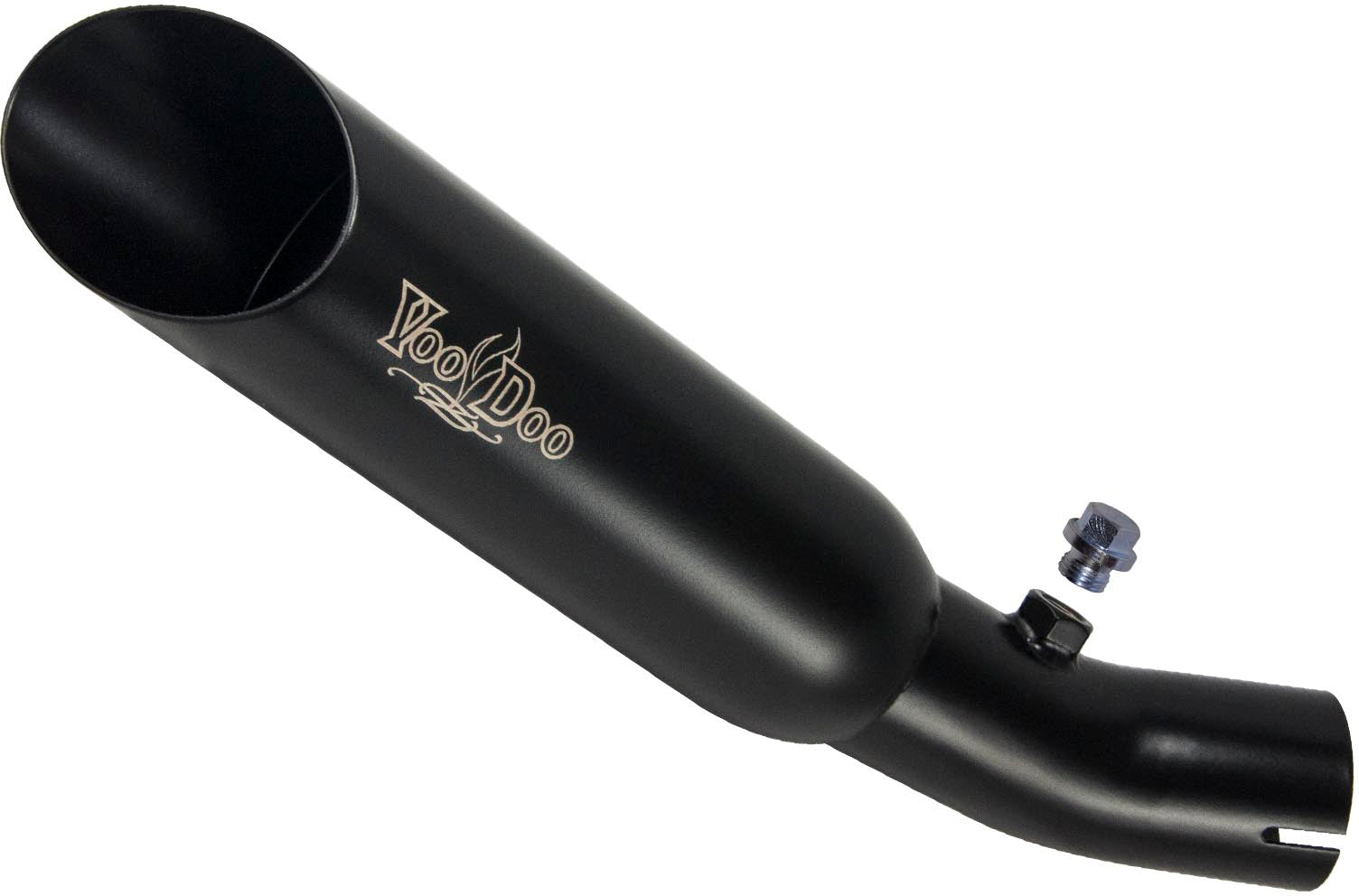 Single Shorty Slip On Exhaust Black
