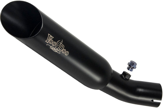 Single Shorty Slip On Exhaust Black