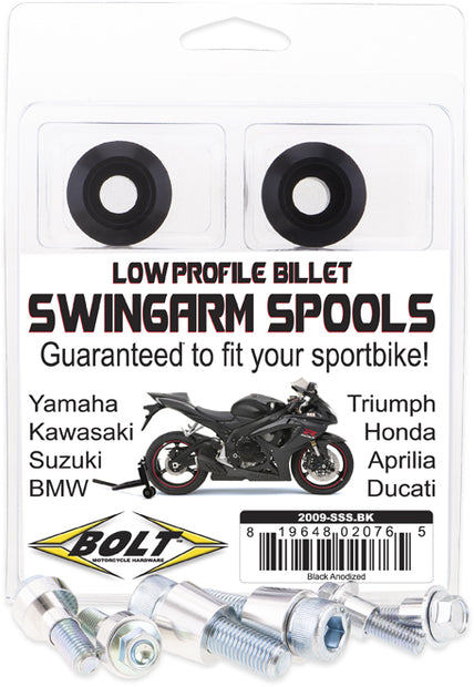 Swingarm Spools Black