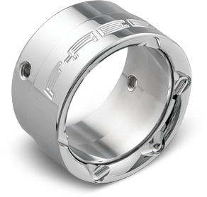 End Cap 2.5" Star Chrome