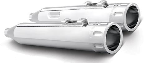 Eagle Slip Ons Chrome W/Chrome Tip `17 Up Flt/H