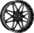 St7 Wheel 20x7 4+3 (+10mm) 4/137 & 4/156 Gloss Blk Milled
