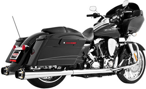 American Outlaw Duals Chrome W/Black Tip Flt