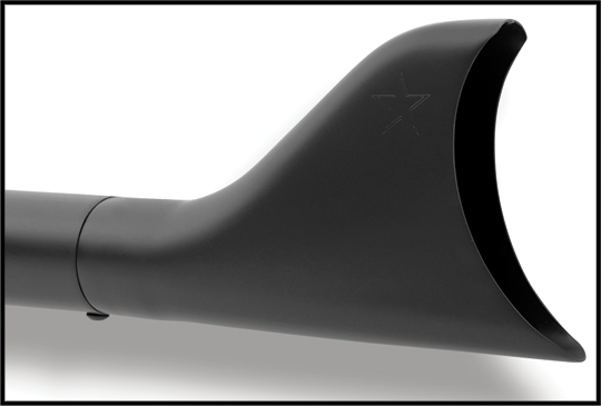Sharktail Slip On Black 2 1/8"Od 32" `95 16 Flt/H