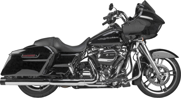 Comp S Slip On M8 Flh/Flt Chrome W/Black Endcap