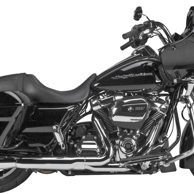 Comp S Slip On M8 Flh/Flt Chrome W/Black Endcap