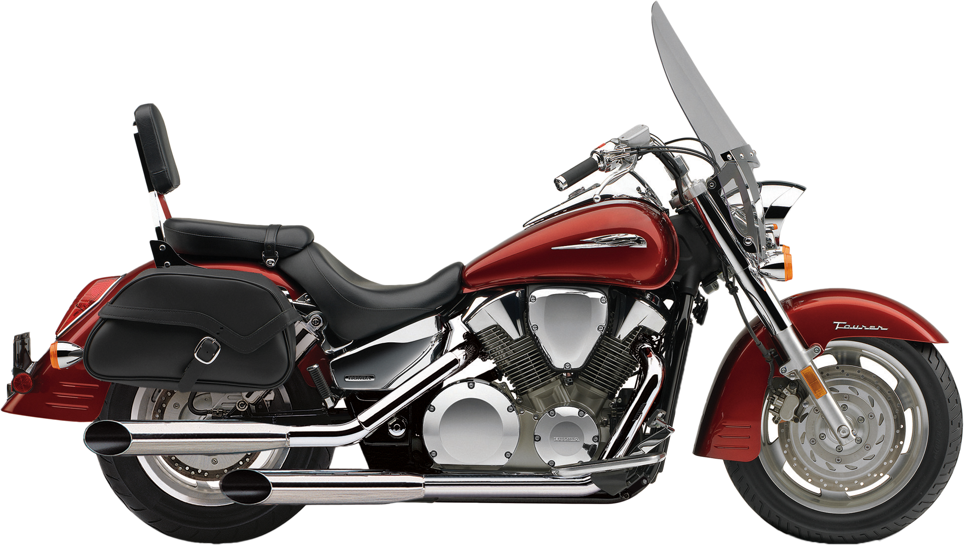 Blvd Slashcut Slip On Chrome Hon Vtx1300r/S/T 03 09