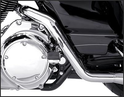 True Dual Exhaust Header Chrome `95 06 Flt/H