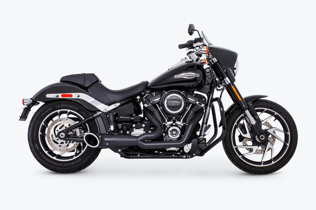 Turnout 2 1 Black W/Black Tip M8 Softail