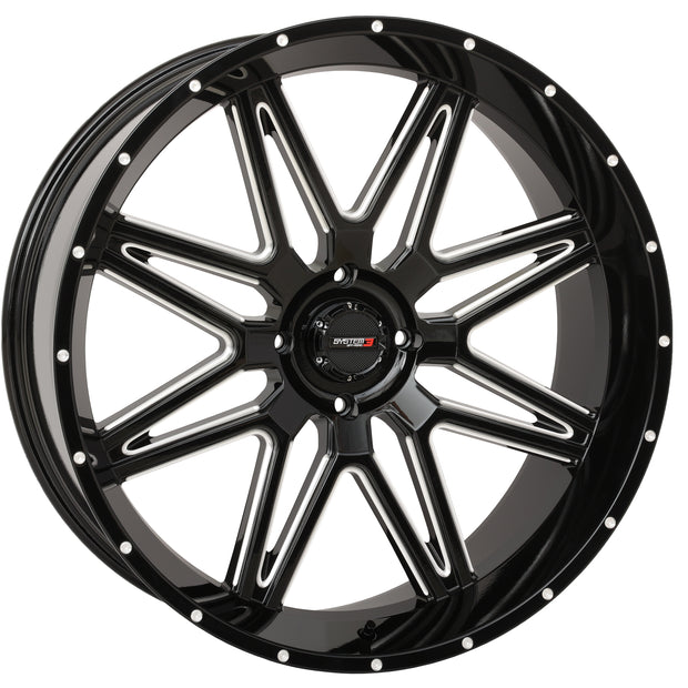 St7 Wheel 24x9 5+4 (0mm) 4/137 Gloss Black Milled