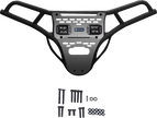 RAVEK Front Bumper/Skid Plate with White Lights - Black - RZR XP 1000 64-317BKL