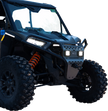 RAVEK Front Bumper/Skid Plate with White Lights - Black - RZR XP 1000 64-317BKL