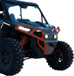 RAVEK Front Bumper/Skid Plate with Amber Lights - Orange - RZR XP 1000 64-317ORLA