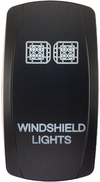 Dash Switch Rocker Face Windshield Light