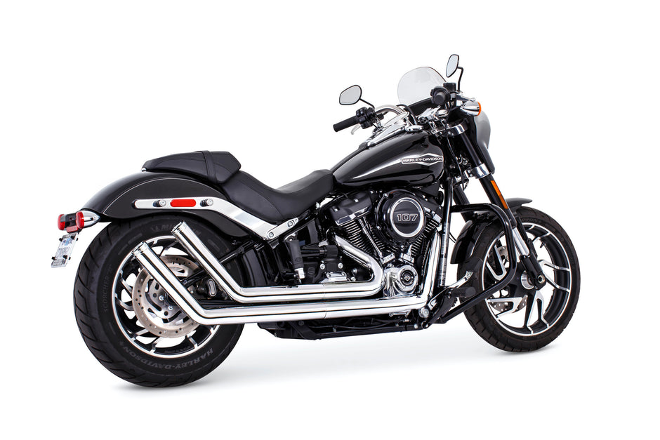 Upsweep W/Star End Cap Chrome M8 Softail