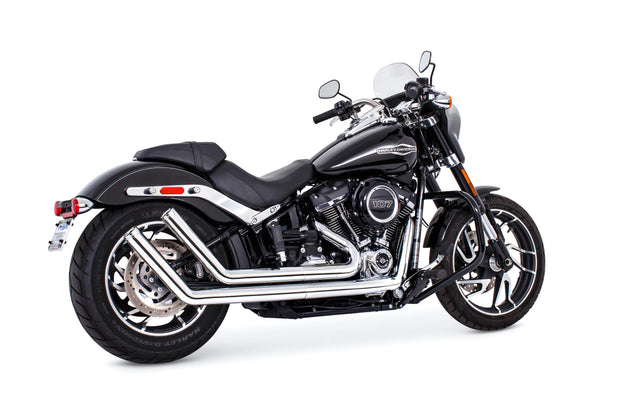 Upsweep W/Star End Cap Chrome M8 Softail