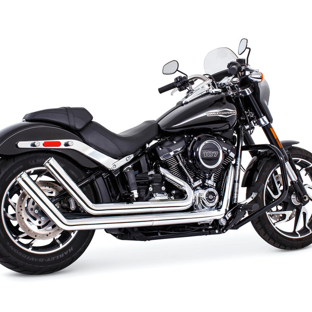 Upsweep W/Star End Cap Chrome M8 Softail