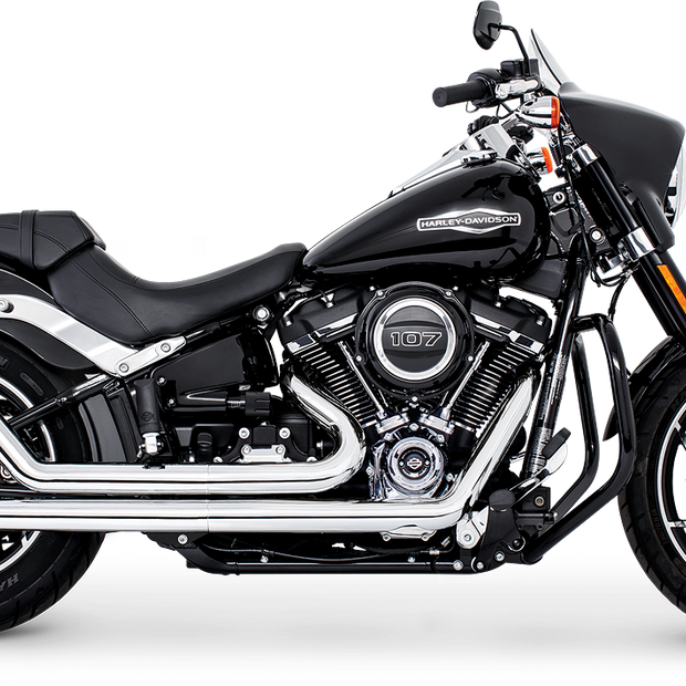 Upsweep W/Fishtails Chrome M8 Softail