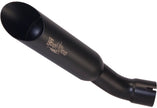 Single Shorty Slip On Exhaust Black