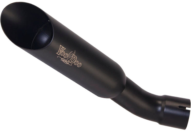 Single Shorty Slip On Exhaust Black