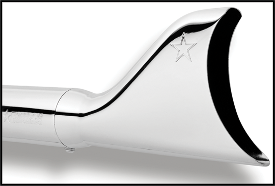 Sharktail Slip On Chrome 2 1/8