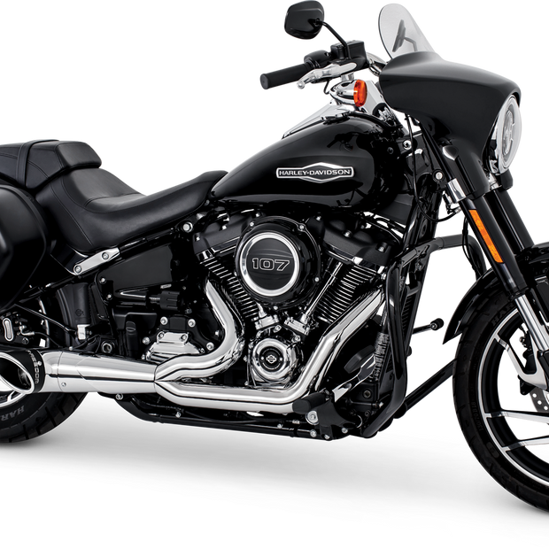 Turnout 2 1 Chrome W/Black Tip `86 17 Softail