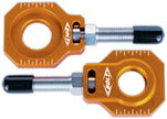 Chain Adjuster Blocks Ktm Orange