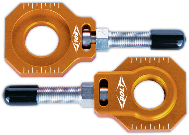 Chain Adjuster Blocks Ktm Orange