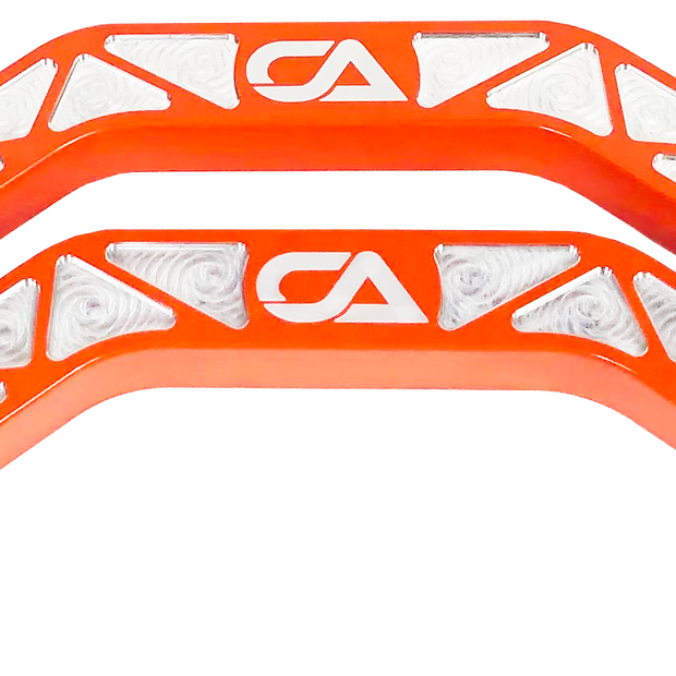 Honda Talon X and R Billet High Clearance Radius Rods | CA Tech USA Our high clearance rods were designed with strength, dependability, and affordability all in mind. Our rods finish in the absolute largest rods on the market. We have a finished thickness of 1.25 inches throughout the entire center of the rod where it really counts, and a finished height of the rod at over 1.5 inches. Our rods also boast a full 3 INCHES OF ADDED GROUND CLEARANCE