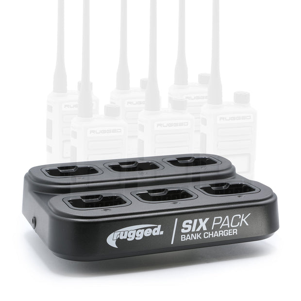 6-Pack Bank Charger for Handheld Radios GMR2