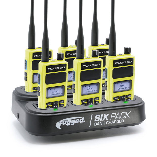 6 PACK - Choose Your Business Band Two Way Handheld Radio V3
