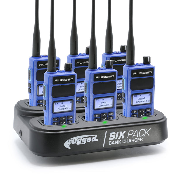 6 PACK - Choose Your Business Band Two Way Handheld Radio RDH-16 - VHF Black