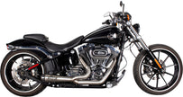 Comp S 2 1 Tc Softail 00 17 Stainless W/Black Endcap