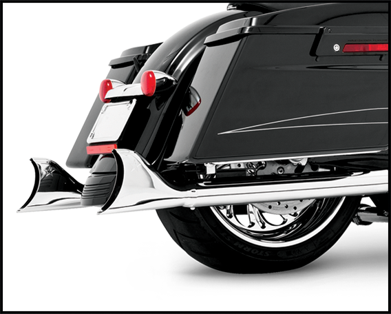 Sharktail Slip On Chrome 2 1/8" Od X32" `95 16 Flt/H