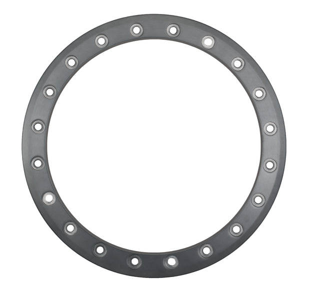 Sb8 Sb9 15" Beadlock Ring 10mm 20 Hole Gloss Brushed Gry