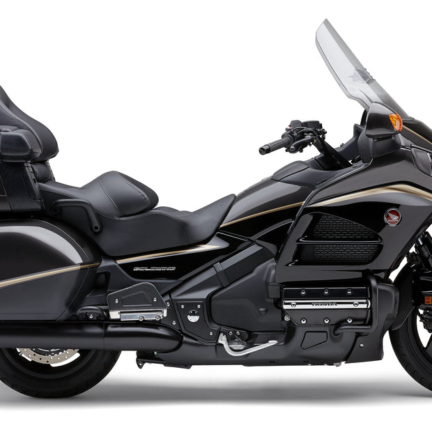 4" Slip On Dual Cut Tips Black Hon Gl1800/F6b