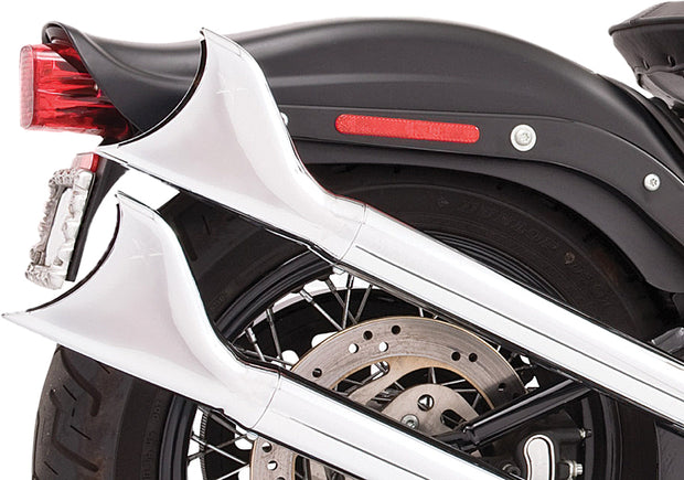 Upsweep W/Fishtails Chrome `86 17 Softail
