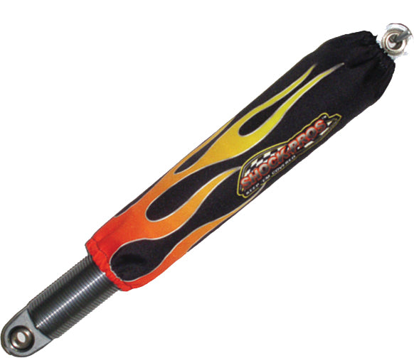Shock Covers Black W/Orange Flames