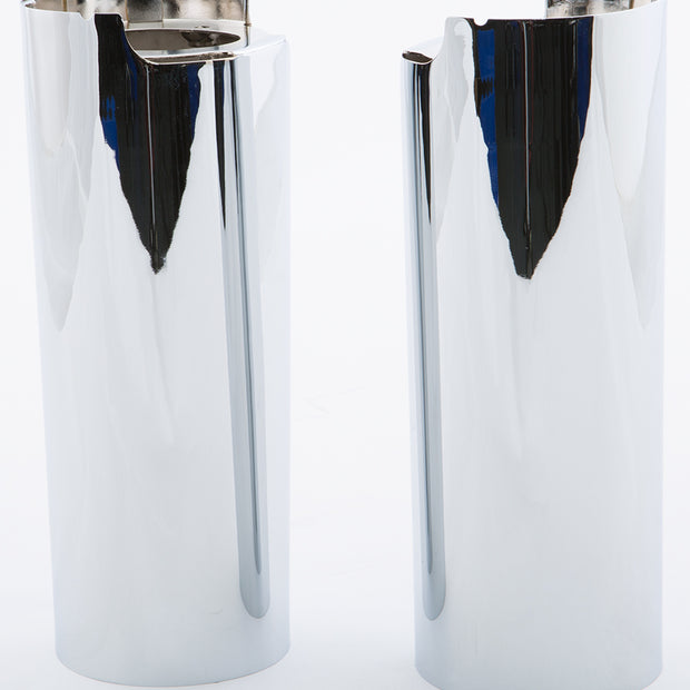 Uppr Fork Tube Cvrs Chrome +2" Touring 14 Up