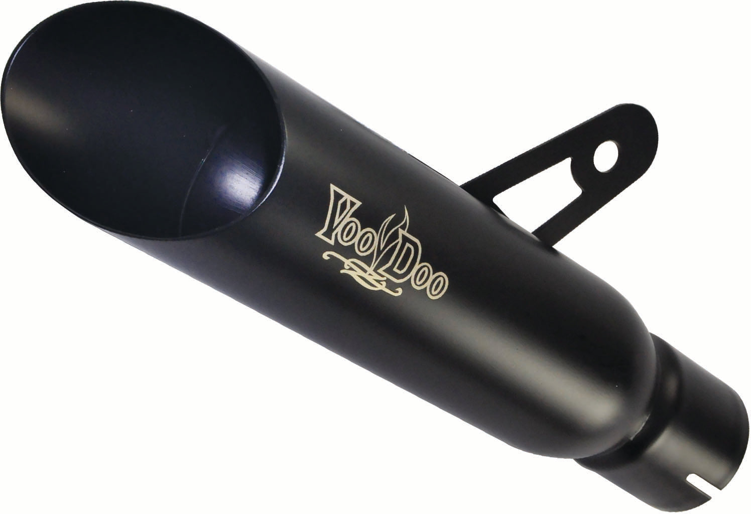 Shorty Exhaust Single Muffler Black