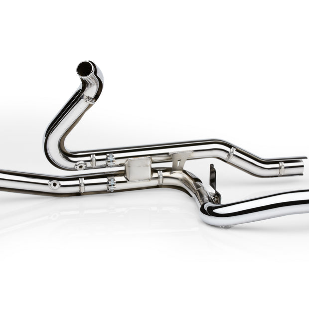 Powerport Dual Headpipes Chrome Trike 10 16