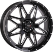 St7 Wheel 20x7 4+3 (+10mm) 4/110 Gloss Black Milled