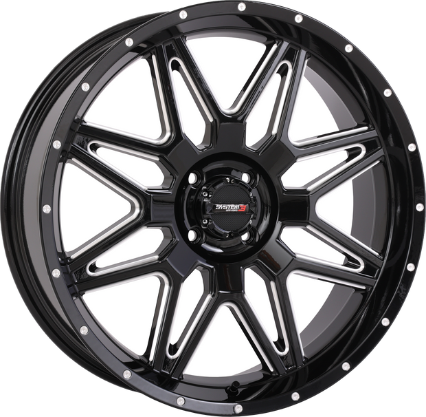 St7 Wheel 20x7 4+3 (+10mm) 4/110 Gloss Black Milled